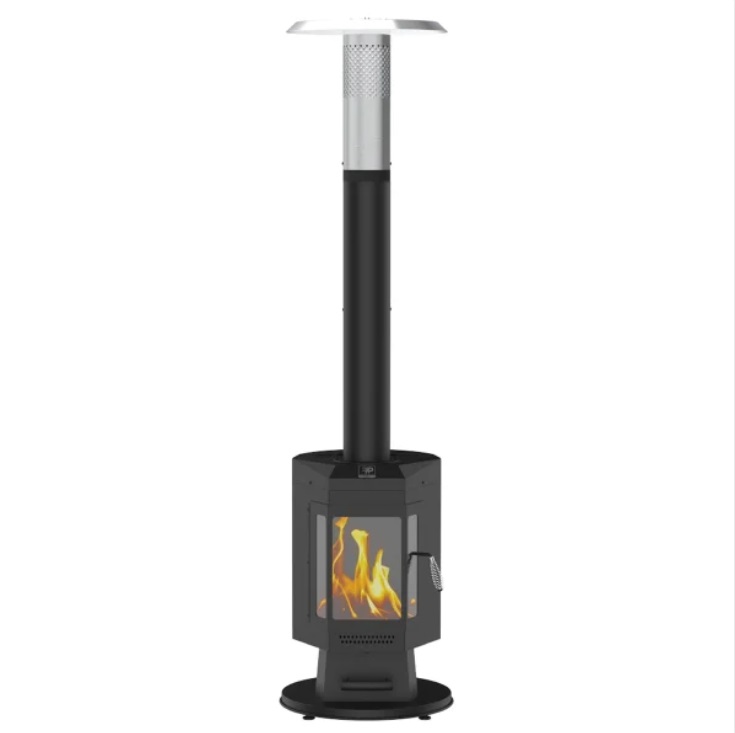 Outdoor patio pellet heater